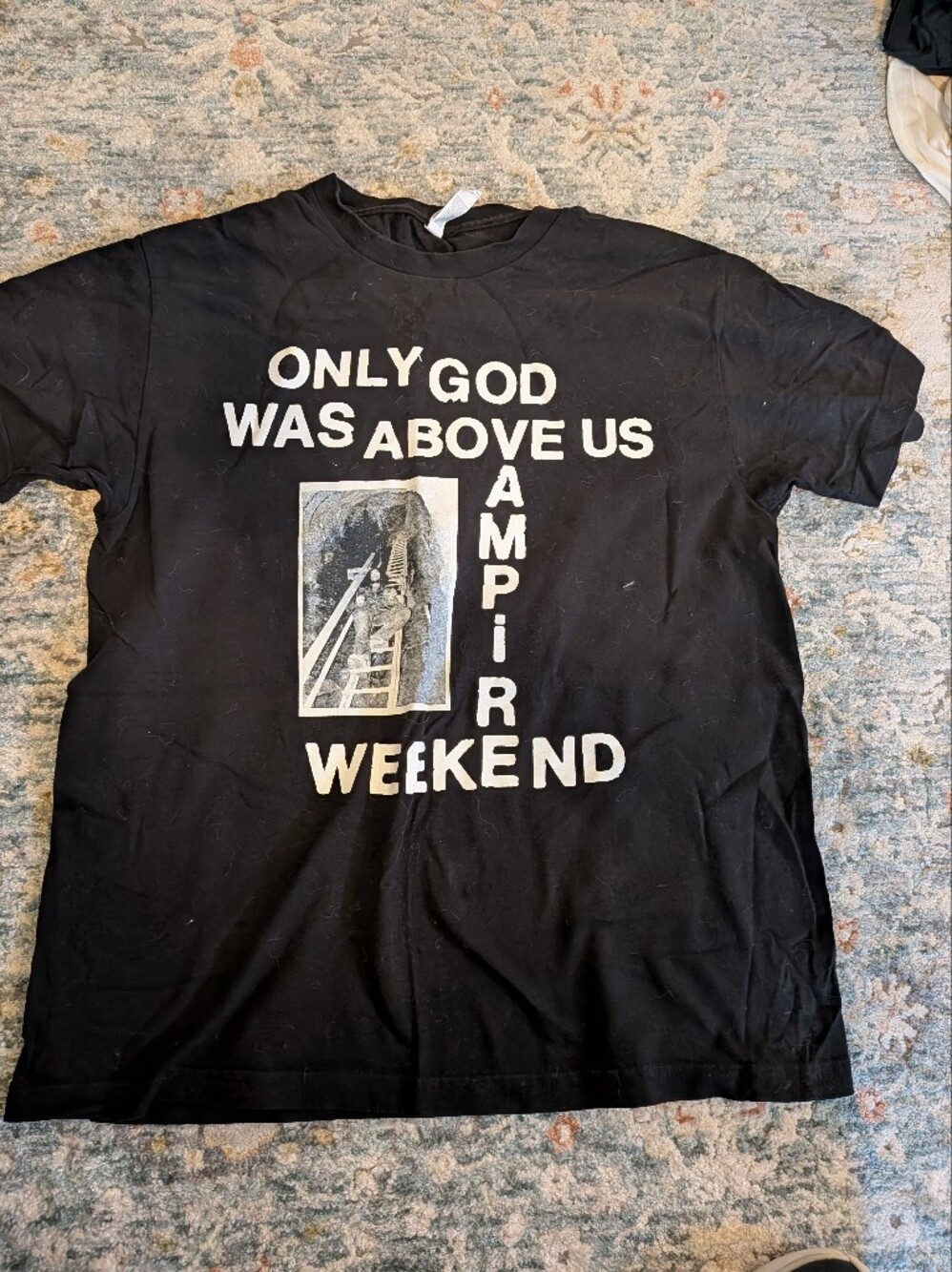 American Apparel Black Graphic Vampire Weekend Tee